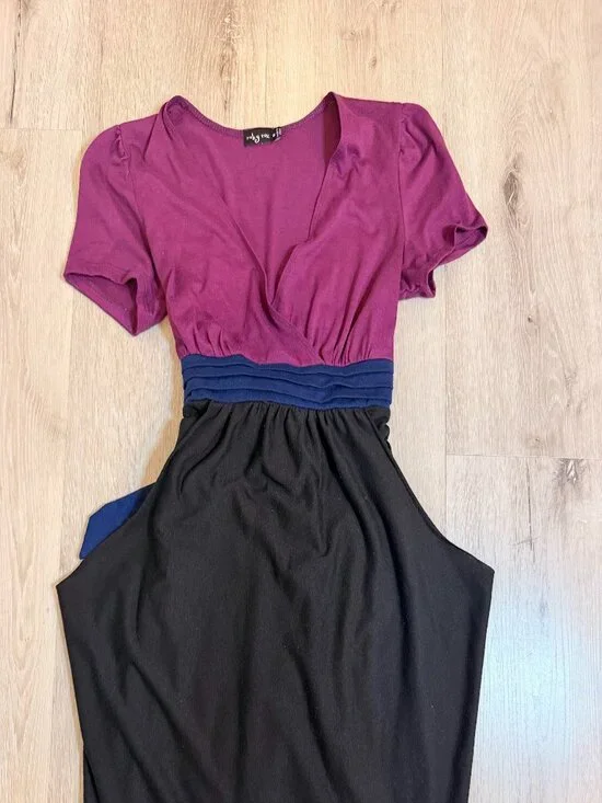 Vintage Y2K Ruby Rox Colorblock Travel Dress - Whimsigoth Fairycore - Picture 1 of 4